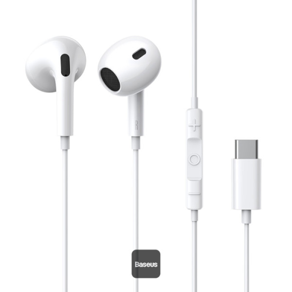 Baseus Encok CZ17 Écouteurs filaires Type-C |  avec micro – Blanc-A00170000213-Z1