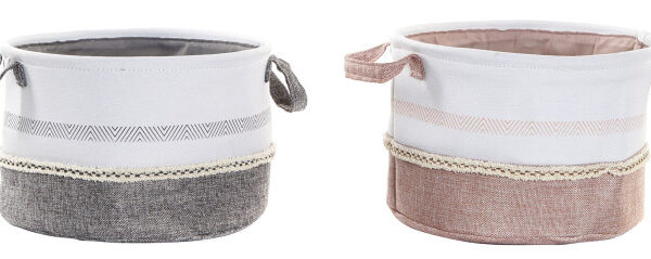 PANIER LINGE POLYESTER 30X30X20 2 MOD. DC-200528