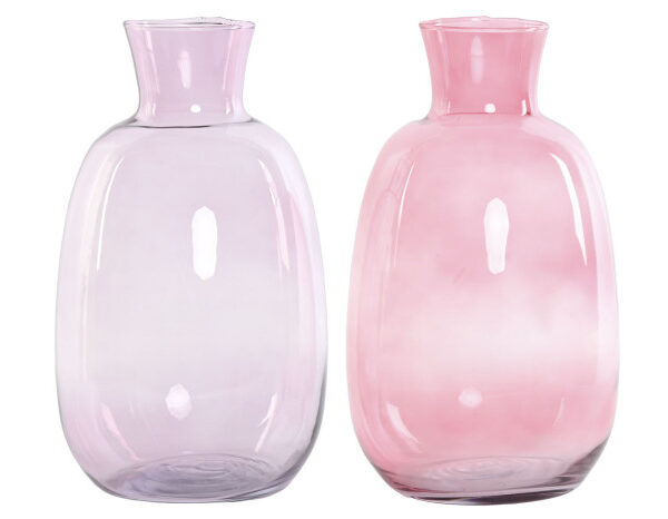 VASE CRISTAL RECICLADO 19X19X36 2 MOD. JR-211531