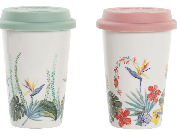 MUG PORCELAINE 10X10X14 400 ML, TROPIQUE 2 MOD. PC-192979