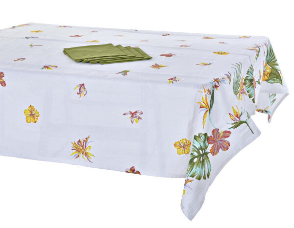 NAPPE SET 5 COTON 150X150X0,5 MULTICOLORE-PC-193033