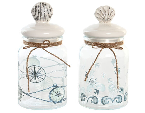 POT VERRE GRES 11X11X23 900ML- PC-204269