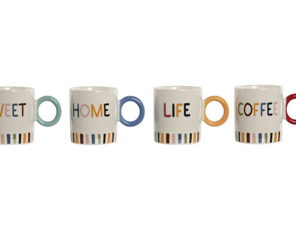 MUG PORCELAINE NEW BONE 13X8,7X9,8 380ML, 4 MOD - PC-209496