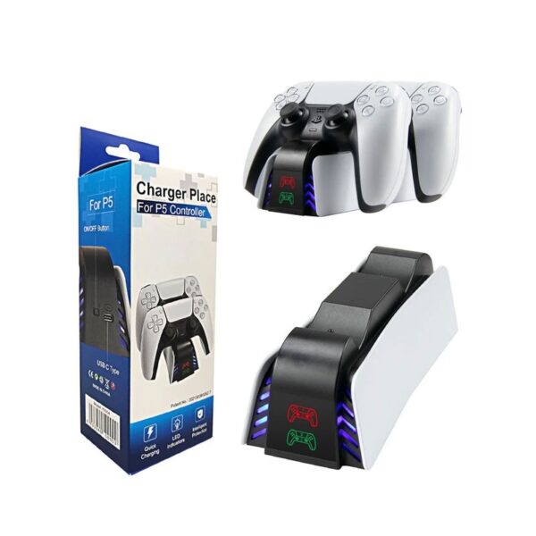 Chargeur Pour Manette PS5 Sans Fil compatible avec PlayStation 5