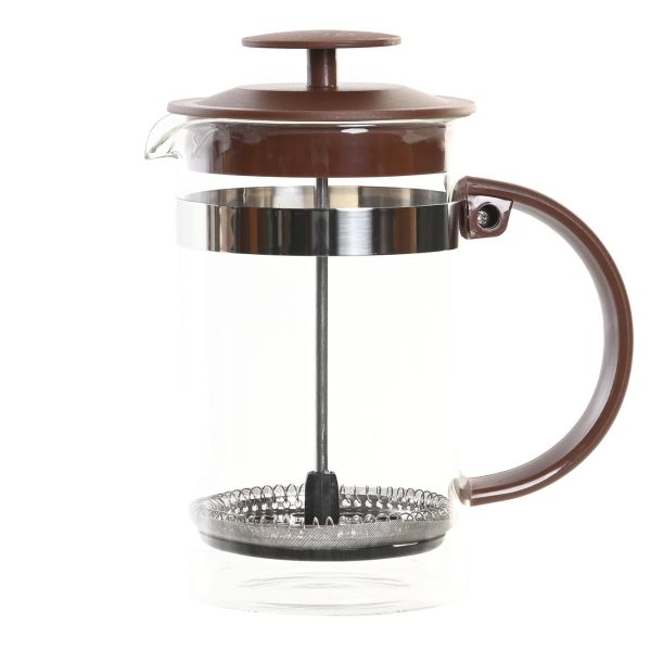 CAFETIERE BOROSILICATE INOX 16X9X18,5 600ML PC-194168