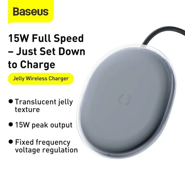 Baseus Chargeur à Induction Sans Fil 15W – WXGD-01